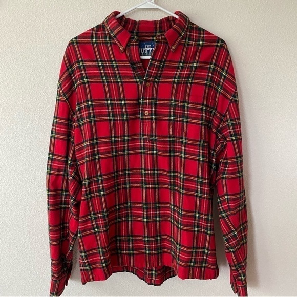 Chubbies The Nutter | Men's 1/4 Button Plaid Flannel Pullover Shirt Size Large - Picture 1 of 6